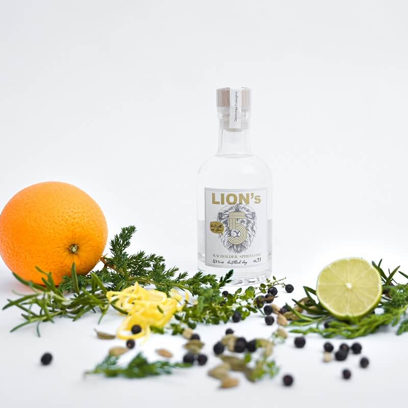 Lions 5 - kleine Flasche im Studio